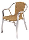 Rattan aluminum-pipe chair, leisure chair, outdoor chair, rattan chair