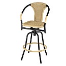 Rocking-turn PE rattan Bar chair