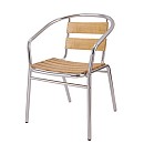 Wooden aluminum-pipe chair, leisure chair, outdoor chair, aluminum tube chair,dining chair