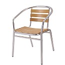 Wooden aluminum-pipe chair, leisure chair, outdoor chair, aluminum tube chair,dining chair