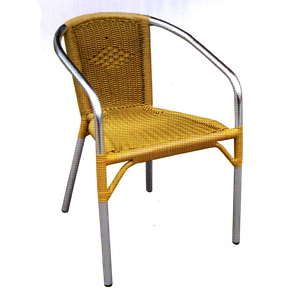 Rattan aluminum-pipe chair, leisure chair, outdoor chair, rattan chair