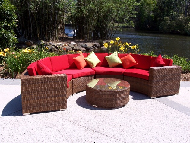 Rattan sofa set